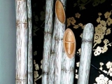 decorazione artistica canne di bambu