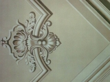 decorazione artistica finto rileivio sul soffitto